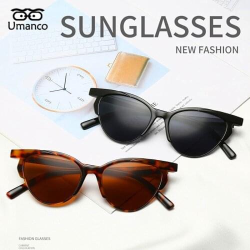 Umanco 2021 New Butterfly Shape Sunglasses For Women Men Plastic Frame AC Lens Fashion Brand Beach Travel Shade Accessories