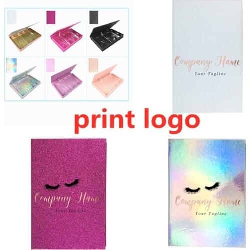 Four pairs Eyelash Packaging Box Wholesale Empty Lash Boxes With Tray Rectangle Case 25mm Mink Lashes Creative Eyelashes Package