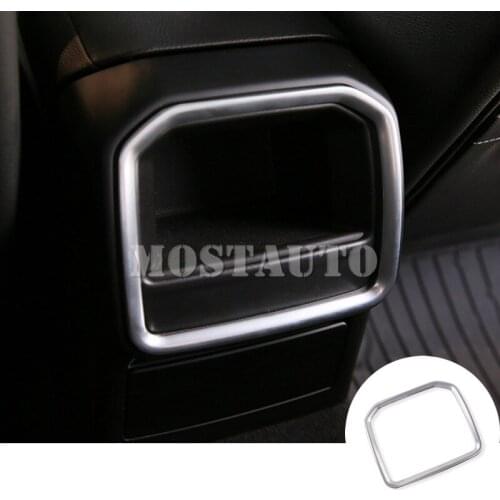 For Porsche Macan Inner Console Rear Air Vent Outlet Cover Trim 2014-2018 1pcs Silver/Blue/Red Car Decor Car Accessories