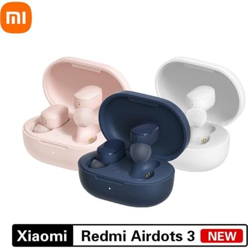 2021 In Stock Xiaomi Redmi AirDots 3 Wireless Earphones Bluetooth 5.2 aptX Adaptive Stereo Bass With Mic Handsfree TWS Earbuds