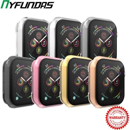 360 Slim Watch Cover for Apple Watch Case 5 4 3 2 1 42MM 38MM Soft Clear TPU Screen Protector for iWatch 6 44MM 40MM Accessories
