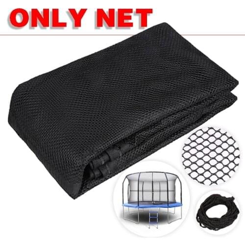 8 Pole Trampoline Net Safety Enclosure Net For Trampoline Outdoor Replacement Bounce Net Terylene for Physical Training 14 Feet