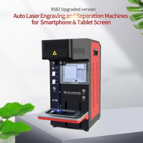 Newest TBK 958Z UV Laser Remover Marking Machine Back Glass Rear Cover Frame Separating Machine With Smoke Filter Mobile Repair