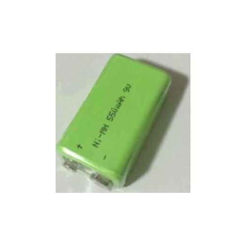 Free ship 2pcs/lot 9v 6f22 550mAh ni-mh battery Rechargeable battery