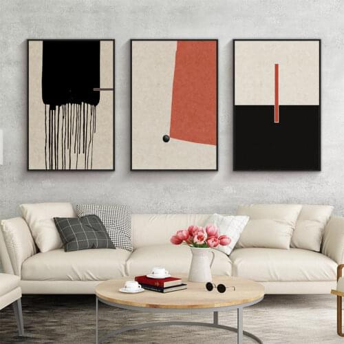 Frameless Nordic Style Mural Fashion Color Block Atmospheric Restaurant Abstract Painting Modern Minimalist Decoration Painting