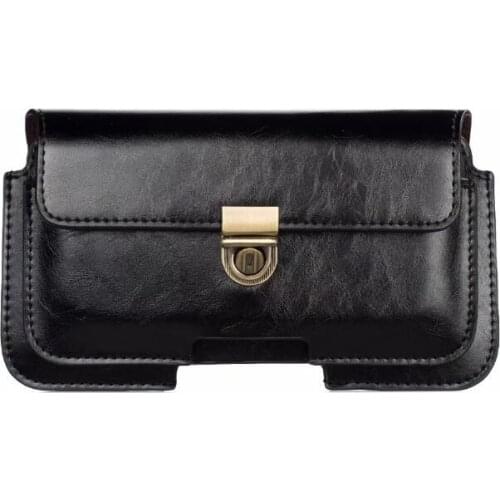 Dual Pouch Leather Belt Clip Mobile Phone Case For Huawei Honor 7C,Enjoy 8,P20 Lite,Nova 3e,Honor View 10,Nova 2s,P smart