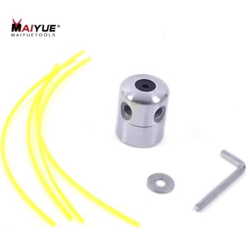 MAIYUE Aluminum Grass Trimmer Head 4 Lines Brush Cutter Head Lawn Mower Accessories