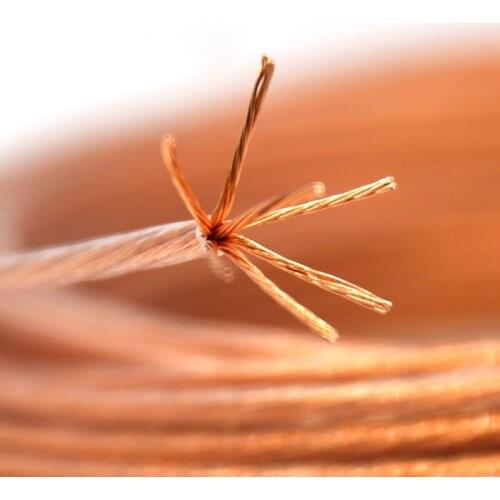 ACROLINK 5N OCC copper Stranded Wire 4 square hifi Audio Cable DIY Power speaker cable