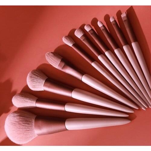 10PCS Smoky Rose Professional Makeup Brush Set High End Soft Bristle Beauty Makeup Artist Tool Complete Makeup Brushes