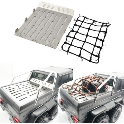 Stainless Steel Rear Trunk Cover Plate for Traxxas TRX-6 G63 AMG 6x6 1/10 RC Crawler Car Upgrade Parts