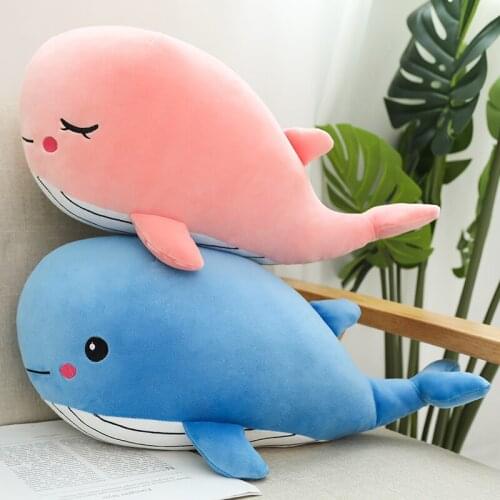 Nooer Soft Cute Whale Plush Toy Kawaii Whale Plush Doll Kids Girls Plush Toys Children Birthday Gift