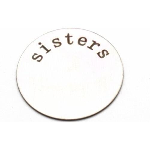 Newest 10pcs/lot Stainless steel 22mm large silver Sisters window plate floating plate for 30mm floating locket Glass locket