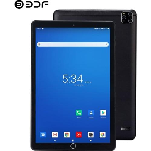 BDF A10 Newest 10.1 Inch Tablets Android 9.0 Octa Core 5MP Rear Camera Dual 4G Phone Call Type-C GPS Bluetooth Wifi Tablet Pc