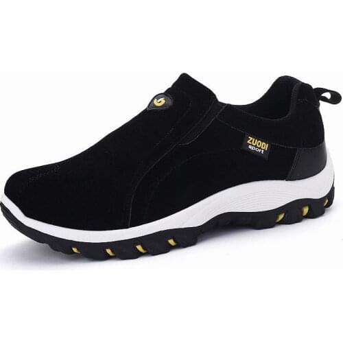 Plus Size Outdoor PU Leather Men Shoes Sport Mens Sports Shoes Male Rubber Hard-wearing Men Sneakers Mens Running Gym GMB-0443