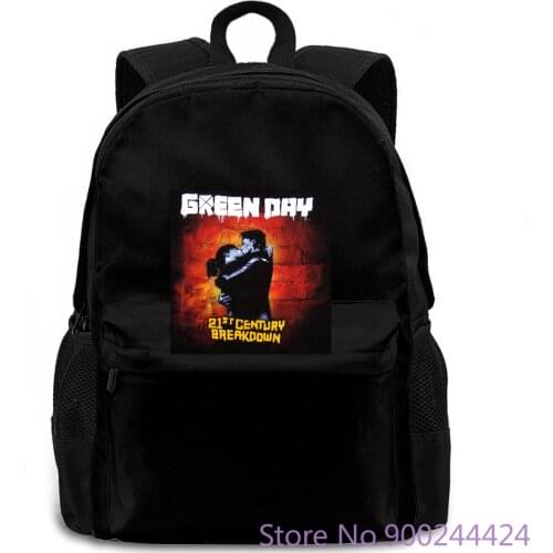 Custom Any Logo Green Day Kiss Color 21st Century Breakdown Black women men backpack laptop travel school adult