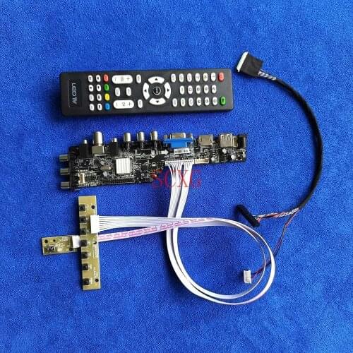 Digital Display drive card LED/LCD 1366*768 Kit LVDS 40-Pin HDMI-compatible DVB VGA USB AV For LP140WH1-TLA1/TLB1/TLC1/TLD1/TLE1