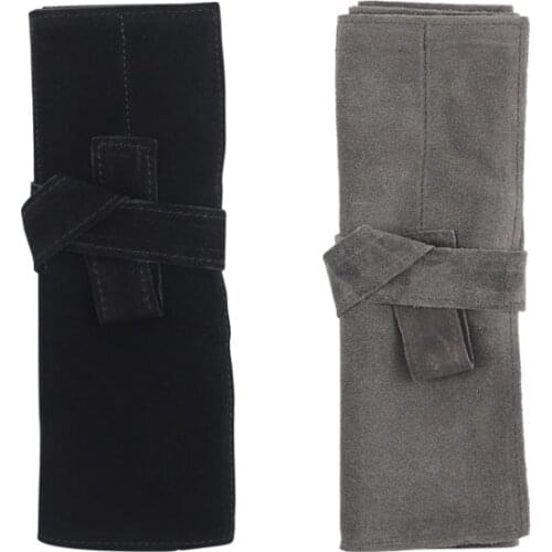 High Quality Soft Pure Leather Hairdresser Hair Scissor Bag Case Barber Tool Bag