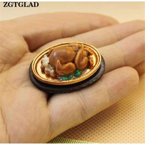 1Pcs Hot Sale Christmas Turkey Miniature Food Classic Toys Pretend Play Little Gifts Party DIY Decoration Supplies