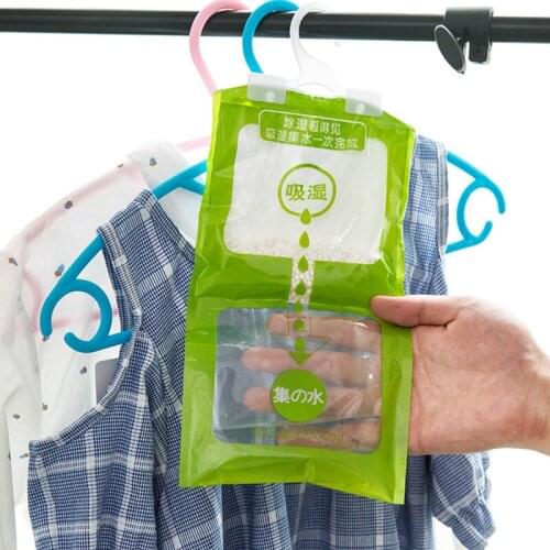 1pcs Wardrobe Absorbent Bag Family Use Hanging Drying Agent Dehumidifier Bags Drying Agent Hygroscopic Moisture Absorbers Sale