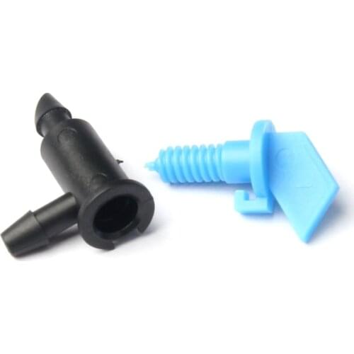 100pcs 8L/H Blue Flag Dripper Hi-Quality PP Material Greenhouse Watering Vegetable Fruits Plants Drip Irrigation Drip Emitter