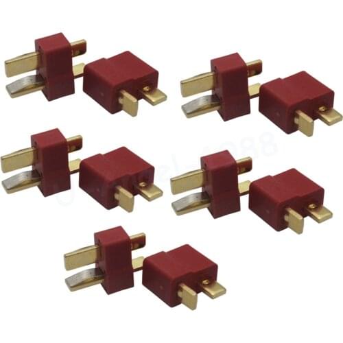 20pcs Top Quality RC Lipo Battery Helicopter T Plug Connectors Male Female for Deans (10pair)