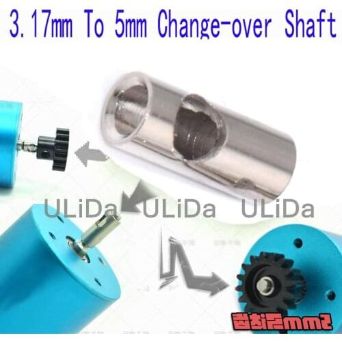 3pcs Motor Axle 3.17mm To 5mm Change over Shaft Adapter For HOBBYWING RC Model Car