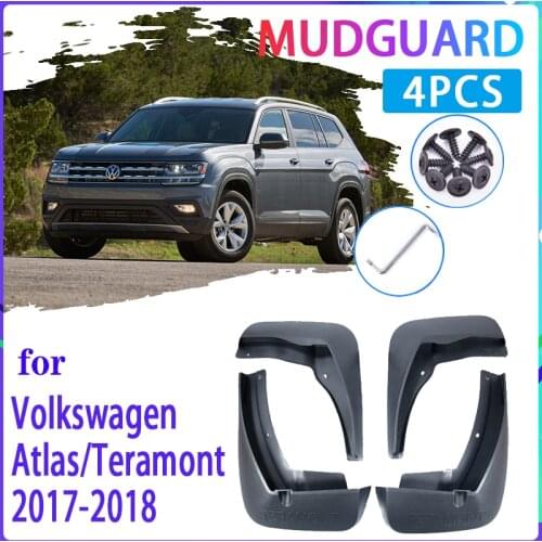 4 PCS Car Mud Flaps for Volkswagen VW Teramont Atlas 2017 2018 2019 Mudguard Splash Guards Fender Mudflaps Auto Accessories