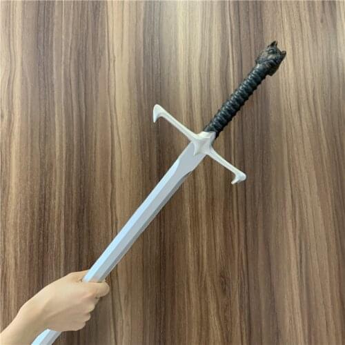Big 1:1 Sword Weapon Movie Cosplay Wolf Head Sword Prop Role Play Gift Safety PU Winter Frost Sword 89cm