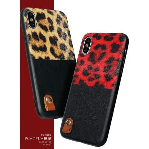 For iPhone 12 Pro Max Mini 11 XS X XR SE 2020 7 8 Plus 6 6s Case Leopard Texture PU Leather Soft Shockproof Back Cover Funda