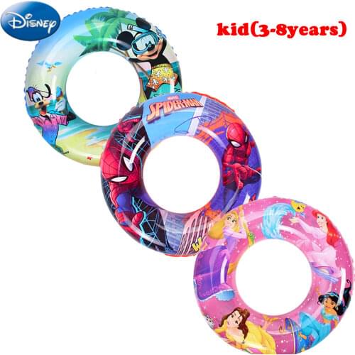 Disney Kids Baby Swimming Ring Summer Beach Party Mickey Prince Spiderman Pool Toys Swimming Circle Pool Float Seat Accessories