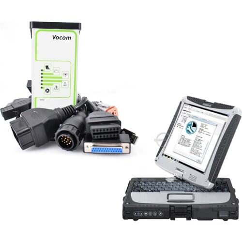 Cf19 Laptop + Xtruck Y1 vocom diagnosis scanner tool forvolvo vcads construction equipment Excavator scanner tools