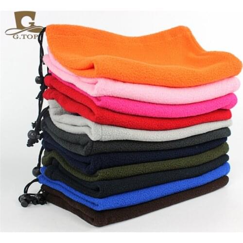 Cold weather Reversible polar Fleece Winter Neck Gaite Warmer 3 in 1 ajustable beanie