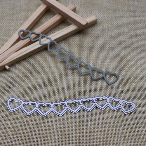 Heart Metal Cutting Dies Diy Scrapbooking Photo Album Wedding Decorative Embossing Paper Card Crafts