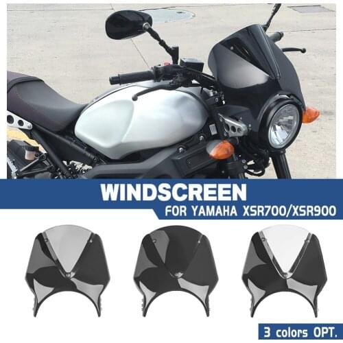 Motorcycle Windshield Windscreen Deflector with Bracket For YAMAHA XSR 700 900 2016 17 2018 2019 2020 XSR700 XSR900 Pare-brise