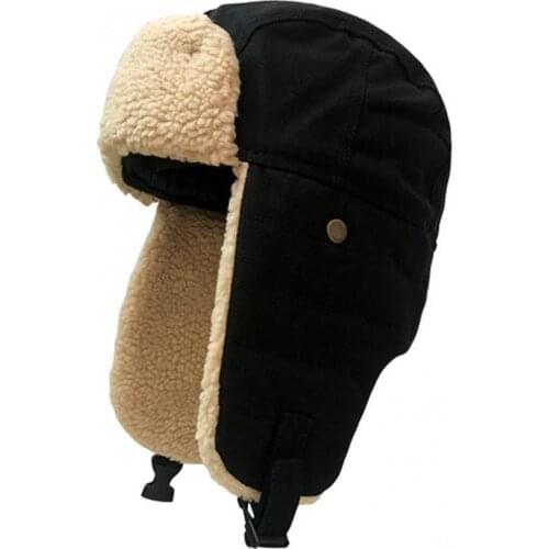 Men Women Winter Cycling Skiing Snow Windproof Warm Bomber Hat Soft Earflap Cap