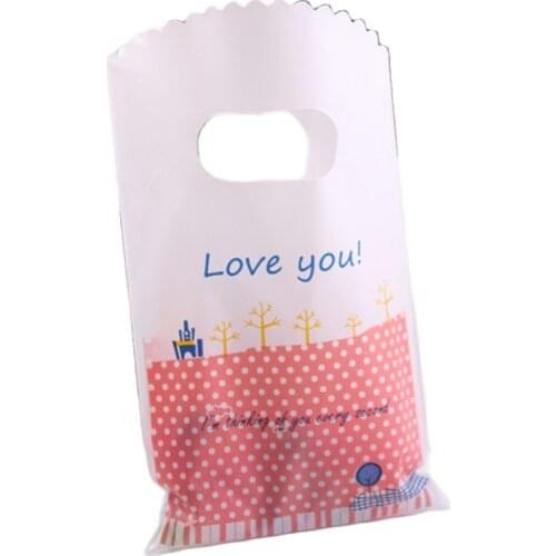 New Design Wholesale 50pcs/lot 9*15cm Cute Lovely Birthday Plastic Packaging Bags Unicorn Small Party Bags for Gift