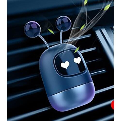 New Cartoon Black Cute Robot Car Air Outlet Aromatherapy Perfume Air Freshener Lovely Gift Home Decoration Car Accessories