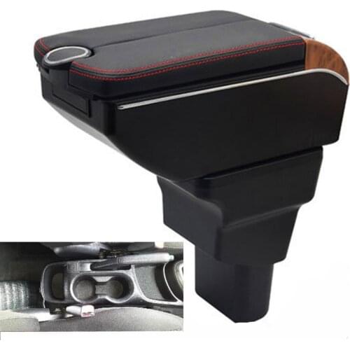 For grand I10 hb20 Armrest Box Double doors open USB interface Centre Console Storage Box Arm Rest Car accessories armrests