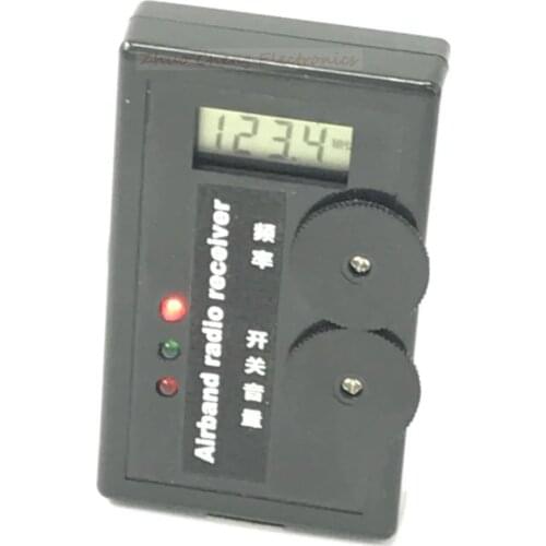 110-140M Digital Display Air band radio receiver Airband Radio Receiver aviation band receiver for Airport Ground + headphone