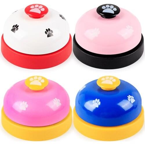 Colors Pet Dog Toys Training Small Bell Dinner Feeding Potty Training Bells For Chihuahua Small Dog Supplies