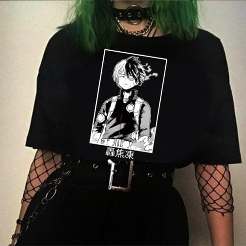 Shouto Todoroki Shirt My Hero Academia Shirt T-shirt Boku No Hero Academia Anime Kawaii Short Sleeve Shirt