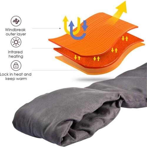 USB Heated Scarf Rechargeable Graphene Heating Scarf Neck Heating Pad Shawl Warm Neck Warm And Cold Bib