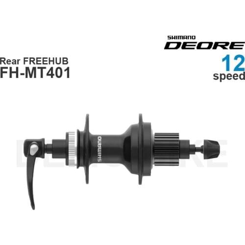 SHIMANO DEORE 12 Speed FH-MT401- Rear FREEHUB - MICRO SPLINE - CENTER LOCK - Disc Brake - Quick Release - 135 mm O.L.D. original