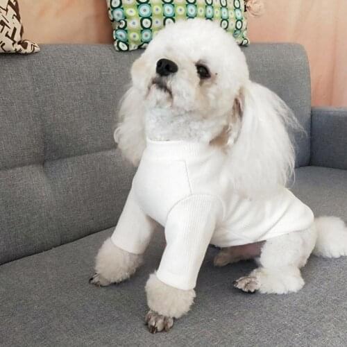 Dog Winter Clothes Small And Medium-sized Dogs Pure Cotton Warm Pet Clothes Teddy Chihuahua Round Neck Long Sleeve Sweater