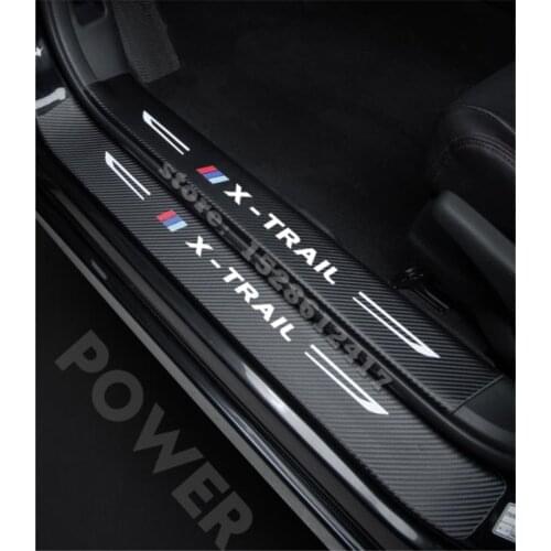 Car Styling For NISSAN X-Trail T32 2014-2021 PU Rear Bumper Protector Sill Scuff Plate/Door Sill Door Sill Sticker