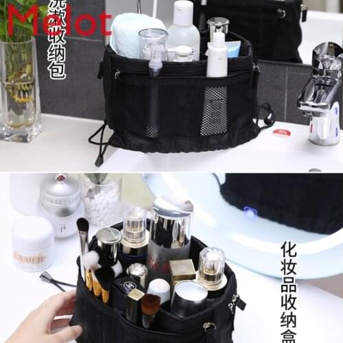 Cosmetics Storage Bag Large Capacity Womens Portable Small Size Hand-Held Make-up Bag Lip Brush Travel Toiletry Bag Storage Box