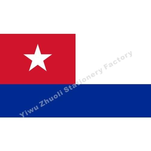 CNaval Jack Of Cuba 150X90cm (3x5FT) 120g 100D Polyester Double Stitched High Quality Free Shipping