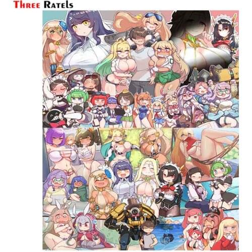 Three Ratels F674 Anime Game Last Origin Character Of Cover Sticker For Home Wall Personalized Creative Scratch Car stickers