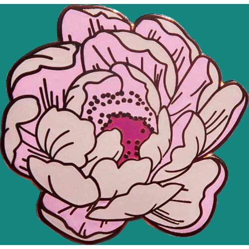 Creativity Flowers Lapel Brooch Collect Metal Pins Backpack Hat Bag Collar Adorn Cartoon Badges Women Fashion Jewelry Gifts