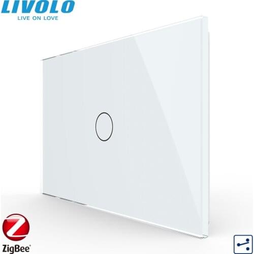 Livolo US Standard Smart Wifi Zigbee Wall Touch Light Pass Through 2Ways Switch,Wireless APP Google Home Alexa Intellige Control
